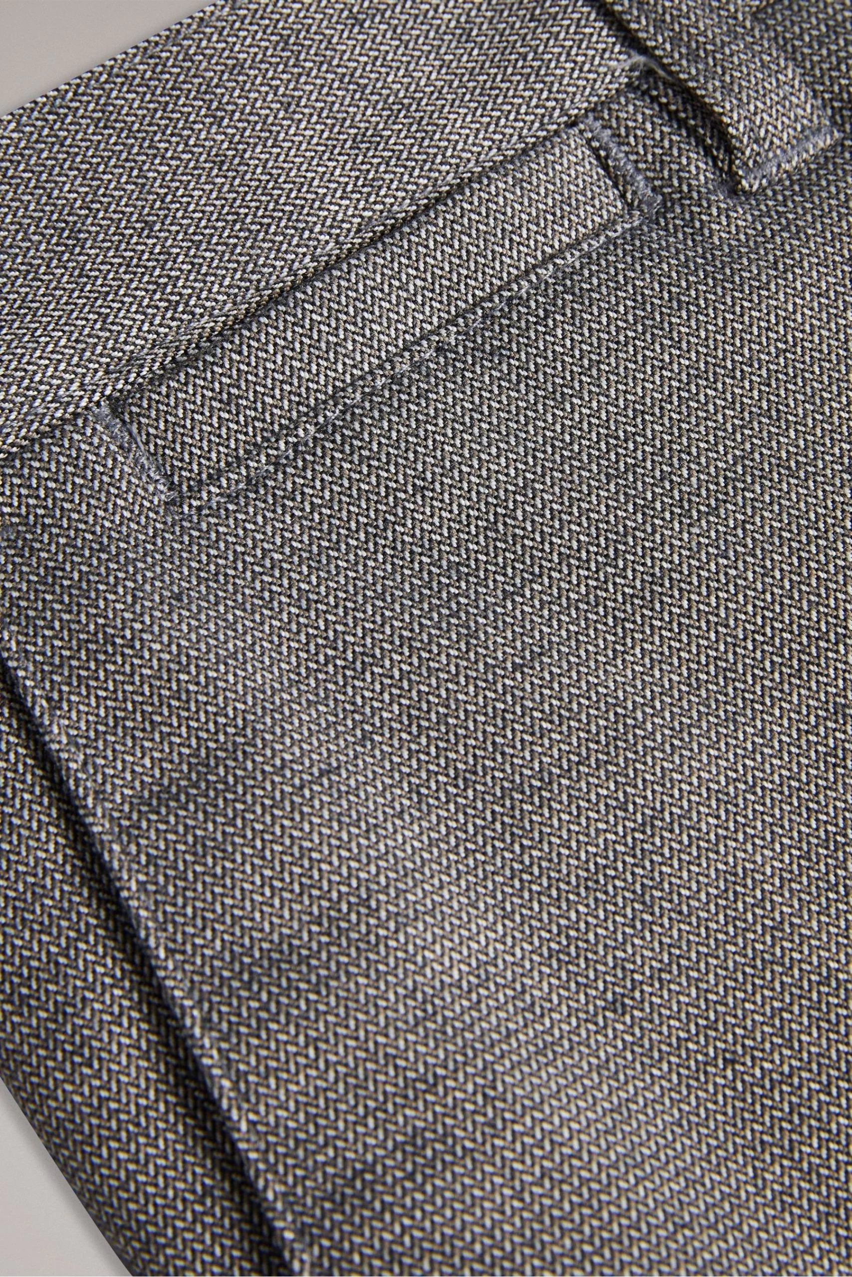 Ted Baker Grey Baren Irvine Fit Textured Trousers 7 Ted Baker Grey Baren Irvine Fit Textured Trousers - Image 5