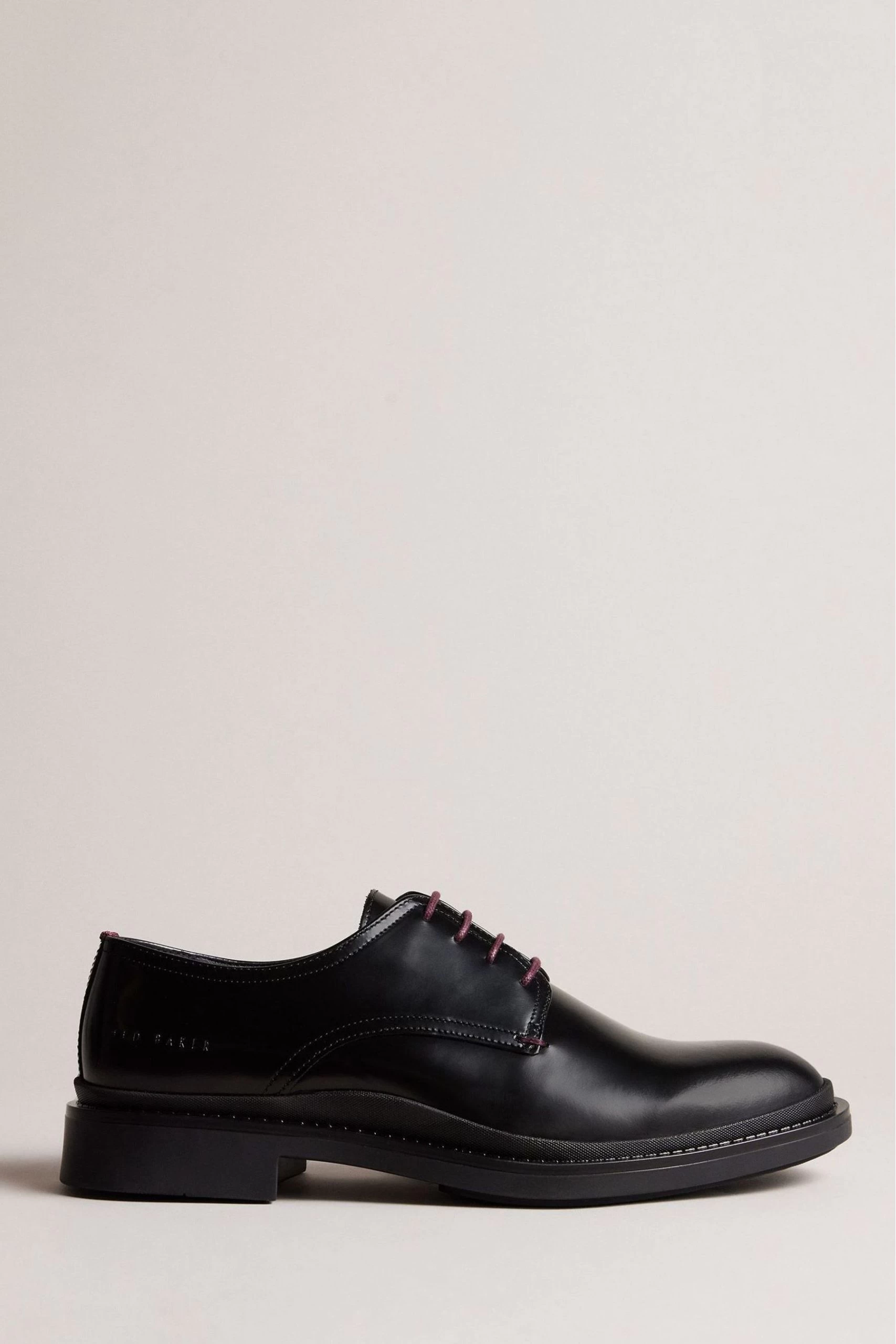 Ted Baker Burnett Black Leather Derby Shoes 3 Ted Baker Burnett Black Leather Derby Shoes