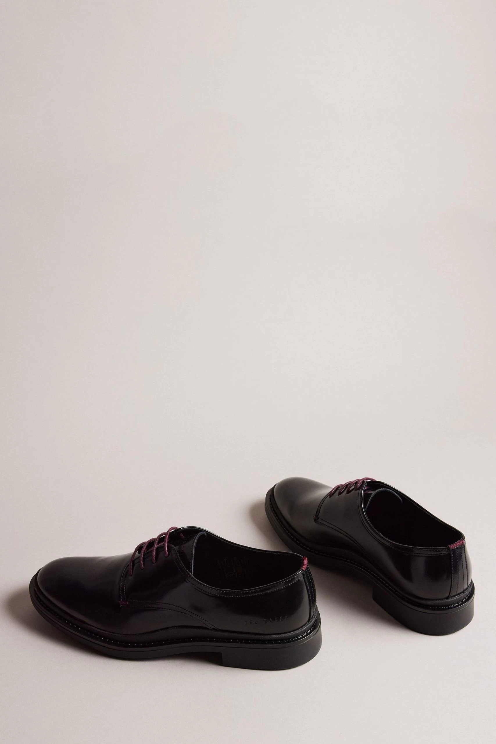 Ted Baker Burnett Black Leather Derby Shoes 4 Ted Baker Burnett Black Leather Derby Shoes - Image 2