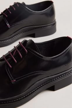 Ted Baker Burnett Black Leather Derby Shoes 9 Ted Baker Burnett Black Leather Derby Shoes -Ted Baker Shop D73551s4