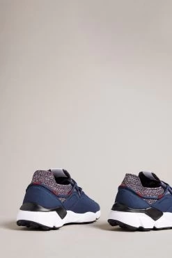 Ted Baker Markyy Navy Blue Knitted Tracking Sneakers -Ted Baker Shop D73554s3