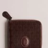 Ted Baker Brown Tobiat T Monogram Zip Around Wallet 2 Ted Baker Brown Tobiat T Monogram Zip Around Wallet -Ted Baker Shop D73557s