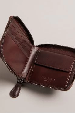 Ted Baker Brown Tobiat T Monogram Zip Around Wallet 8 Ted Baker Brown Tobiat T Monogram Zip Around Wallet -Ted Baker Shop D73557s3
