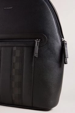 Ted Baker Waynor House Check Pu Black Backpack 9 Ted Baker Waynor House Check Pu Black Backpack -Ted Baker Shop D73566s3