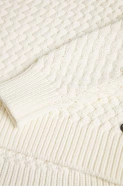 Ted Baker Hawick White Basket Stitch Sweatshirt 11 Ted Baker Hawick White Basket Stitch Sweatshirt -Ted Baker Shop D73612s5