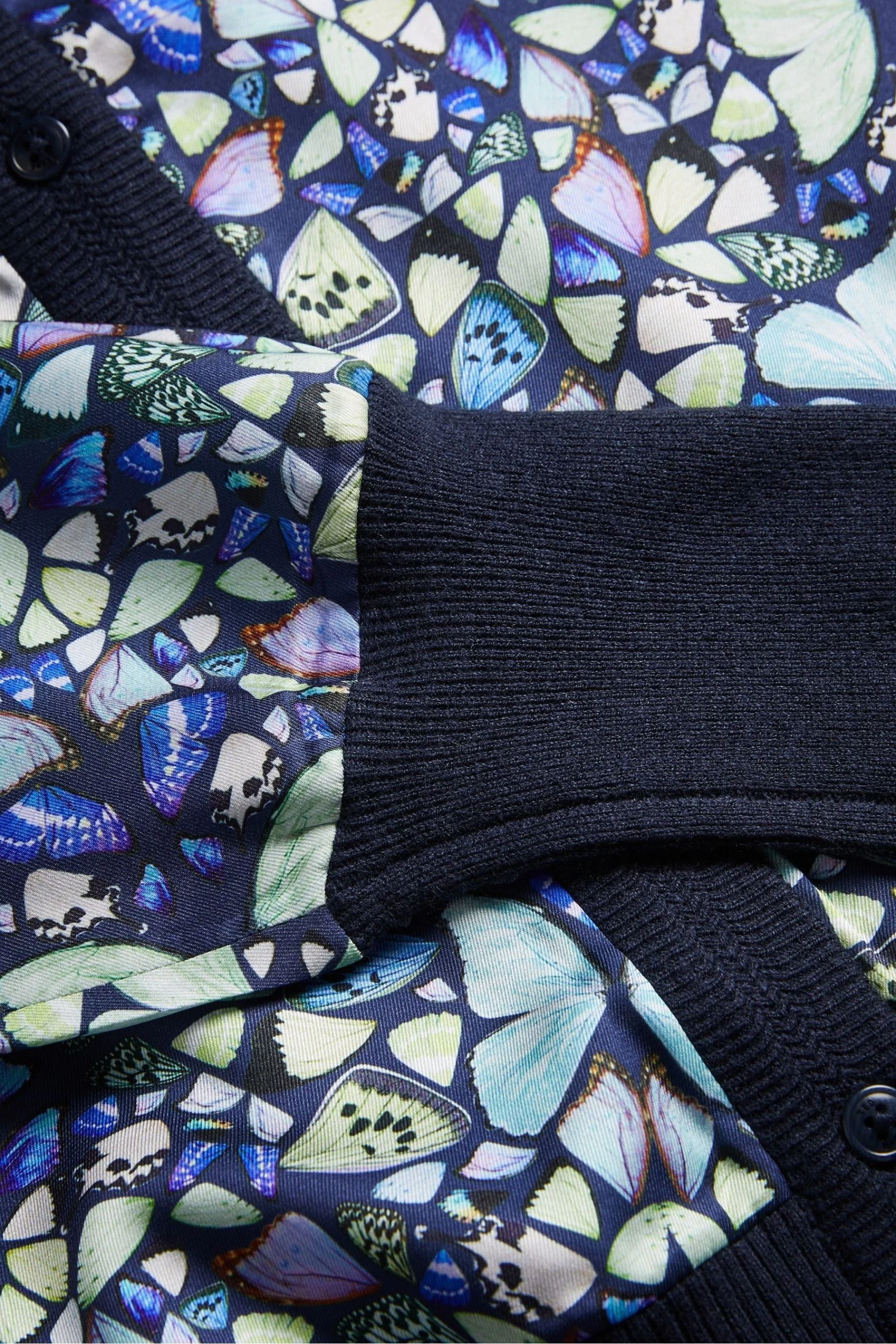 Ted Baker Blue Brieli Woven Front Cardigan 7 Ted Baker Blue Brieli Woven Front Cardigan - Image 5