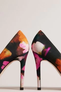 Ted Baker Ryoh Black Art Print 100Mm Bow Court Shoes 10 Ted Baker Ryoh Black Art Print 100Mm Bow Court Shoes -Ted Baker Shop D73619s4
