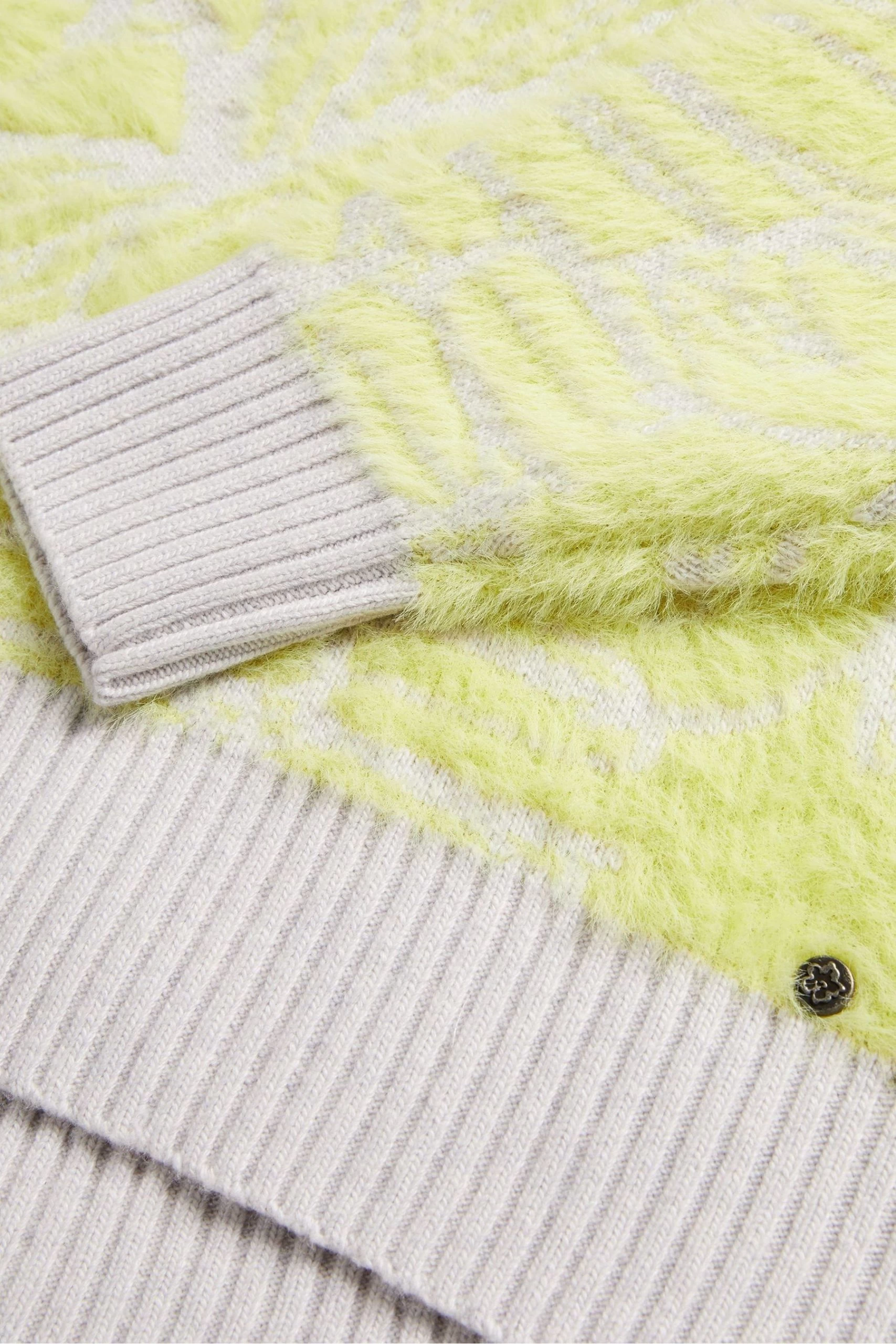 Ted Baker Green Marrlo Jacquard Easy Fit Sweater 6 Ted Baker Green Marrlo Jacquard Easy Fit Sweater - Image 4