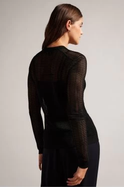 Ted Baker Roshila Black Ottoman Sweatshirt 8 Ted Baker Roshila Black Ottoman Sweatshirt -Ted Baker Shop D73651s2