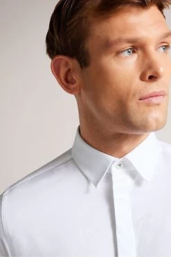 Ted Baker Witone White Woven Herringbone Shirt 9 Ted Baker Witone White Woven Herringbone Shirt -Ted Baker Shop D74288s4