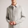 Ted Baker Sharpow Grey-Marl Wool Collared Jacket 1 Ted Baker Sharpow Grey-Marl Wool Collared Jacket -Ted Baker Shop D74289s