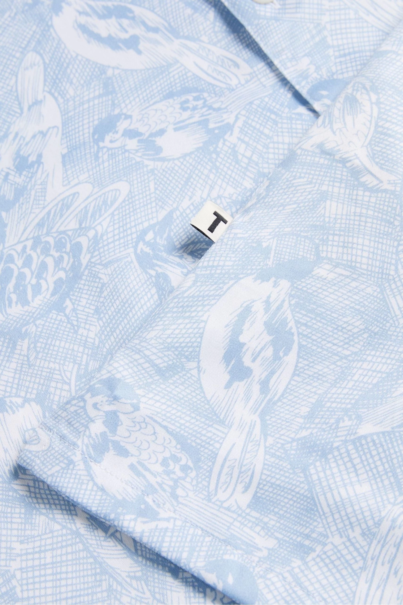 Ted Baker Mullen Blue Long Sleeve Hand Drawn Bird Print Shirt 7 Ted Baker Mullen Blue Long Sleeve Hand Drawn Bird Print Shirt - Image 5