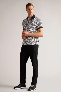 Ted Baker Chapar White Short Sleeve Regular Printed Polo Shirt 9 Ted Baker Chapar White Short Sleeve Regular Printed Polo Shirt -Ted Baker Shop D74307s3