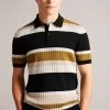 Ted Baker Confer Natural Short Sleeve Regular Striped Polo Shirt 2 Ted Baker Confer Natural Short Sleeve Regular Striped Polo Shirt -Ted Baker Shop D74308s