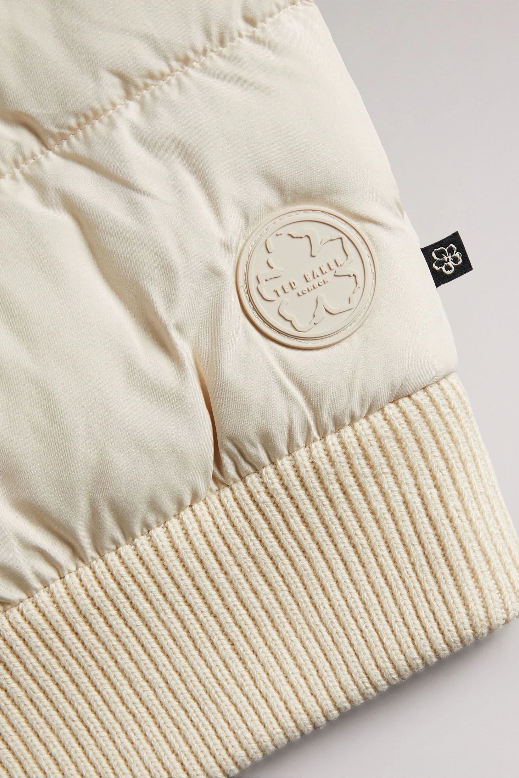 Ted Baker Spores Natural Long Sleeve Regular Wadded Zip Through Jacket 6 Ted Baker Spores Natural Long Sleeve Regular Wadded Zip Through Jacket - Image 4