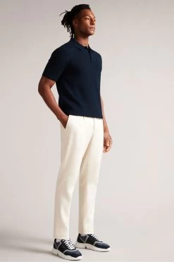 Ted Baker Imago Blue Short Sleeve Regular Knitted Polo Shirt 9 Ted Baker Imago Blue Short Sleeve Regular Knitted Polo Shirt -Ted Baker Shop D74312s3