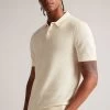 Ted Baker Imago Natural Regular Knitted Polo Shirt 1 Ted Baker Imago Natural Regular Knitted Polo Shirt -Ted Baker Shop D74313s