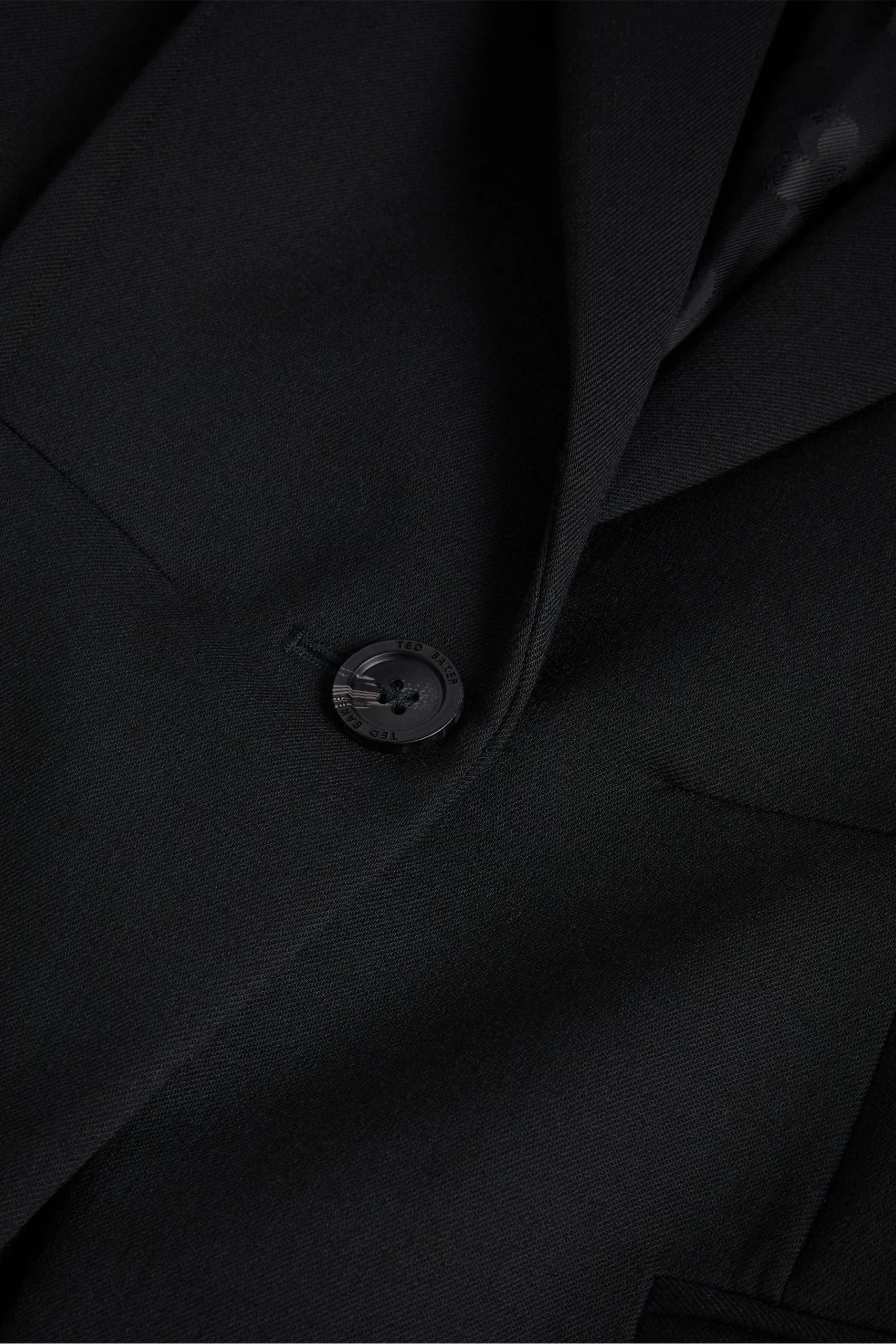 Ted Baker Fritta Black Longline Single Breasted Blazer 9 Ted Baker Fritta Black Longline Single Breasted Blazer - Image 7