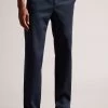 Ted Baker Navy Blue Pebal Leyden Fit Trousers 1 Ted Baker Navy Blue Pebal Leyden Fit Trousers -Ted Baker Shop D81725s