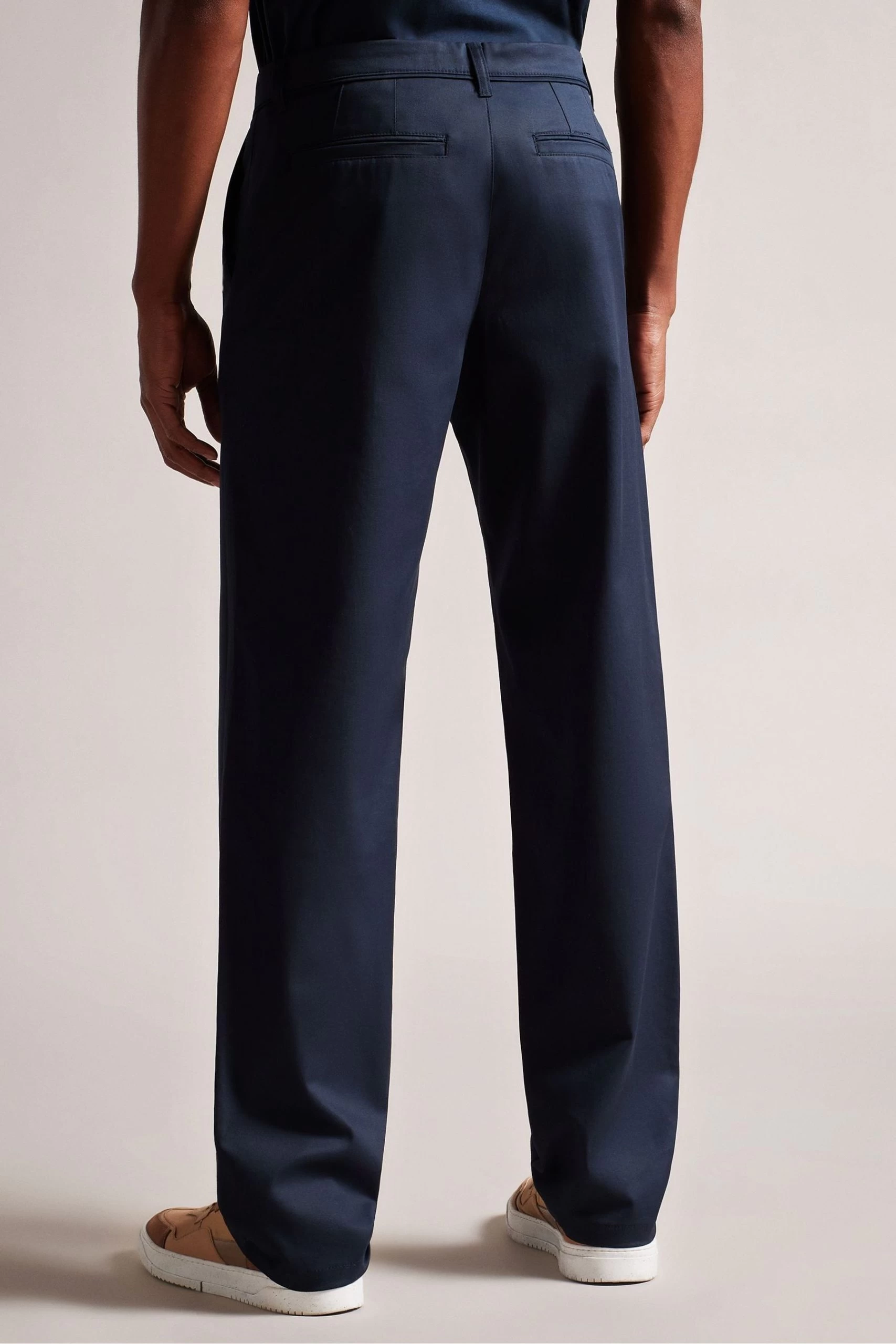 Ted Baker Navy Blue Pebal Leyden Fit Trousers 4 Ted Baker Navy Blue Pebal Leyden Fit Trousers - Image 2