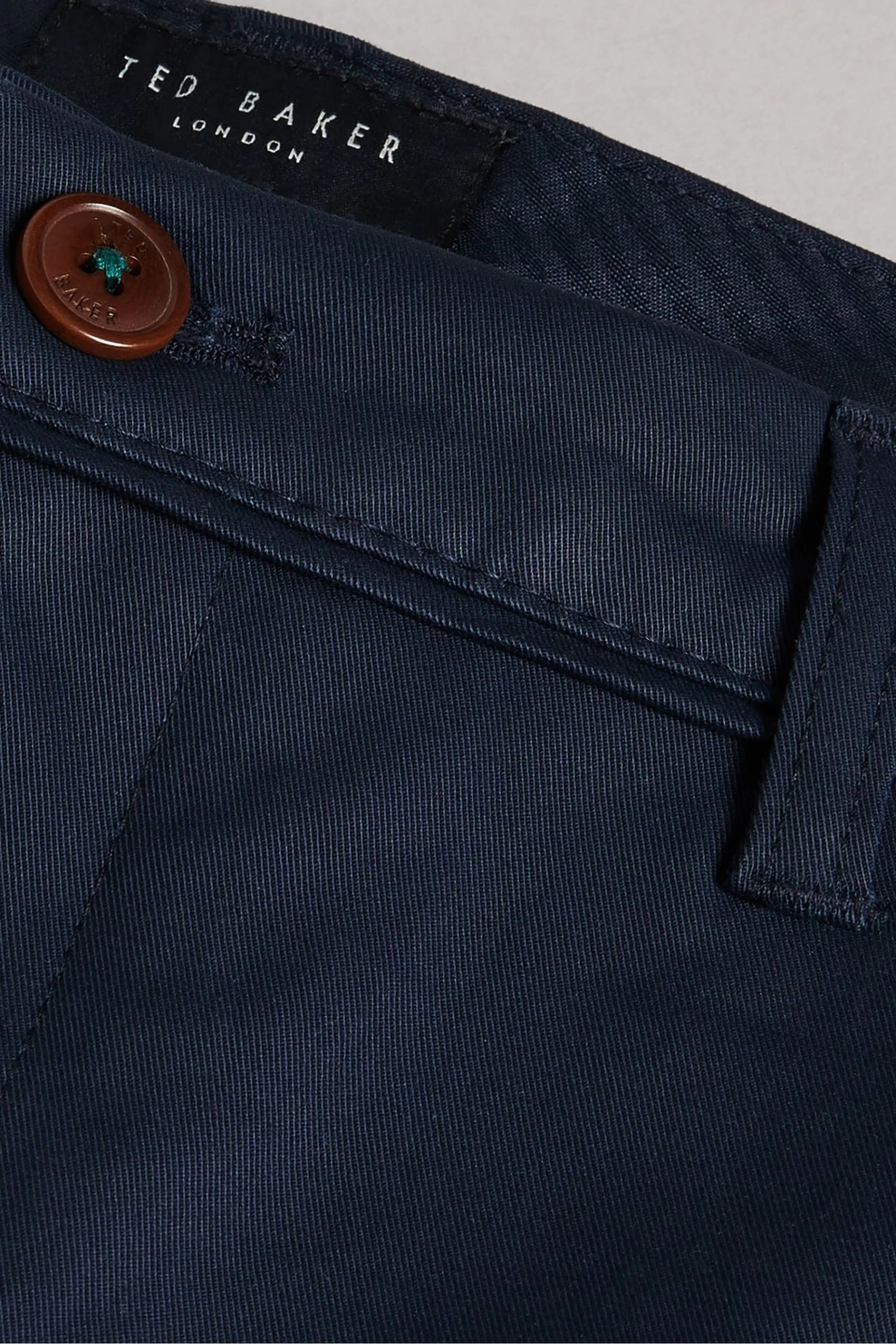 Ted Baker Navy Blue Pebal Leyden Fit Trousers 6 Ted Baker Navy Blue Pebal Leyden Fit Trousers - Image 4