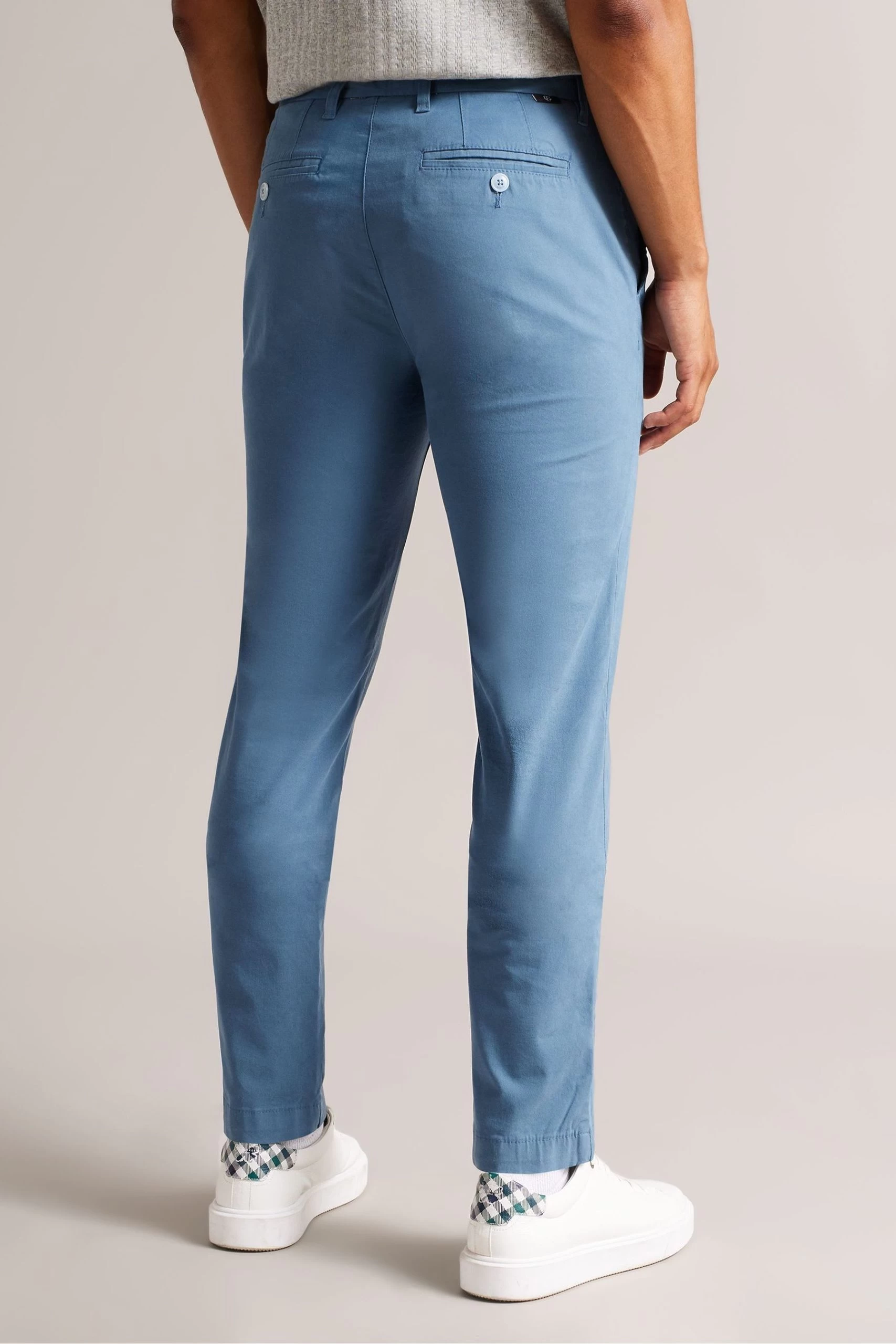 Ted Baker Sky Blue Genay Irvine Slim Fit Smart Trousers 4 Ted Baker Sky Blue Genay Irvine Slim Fit Smart Trousers - Image 2