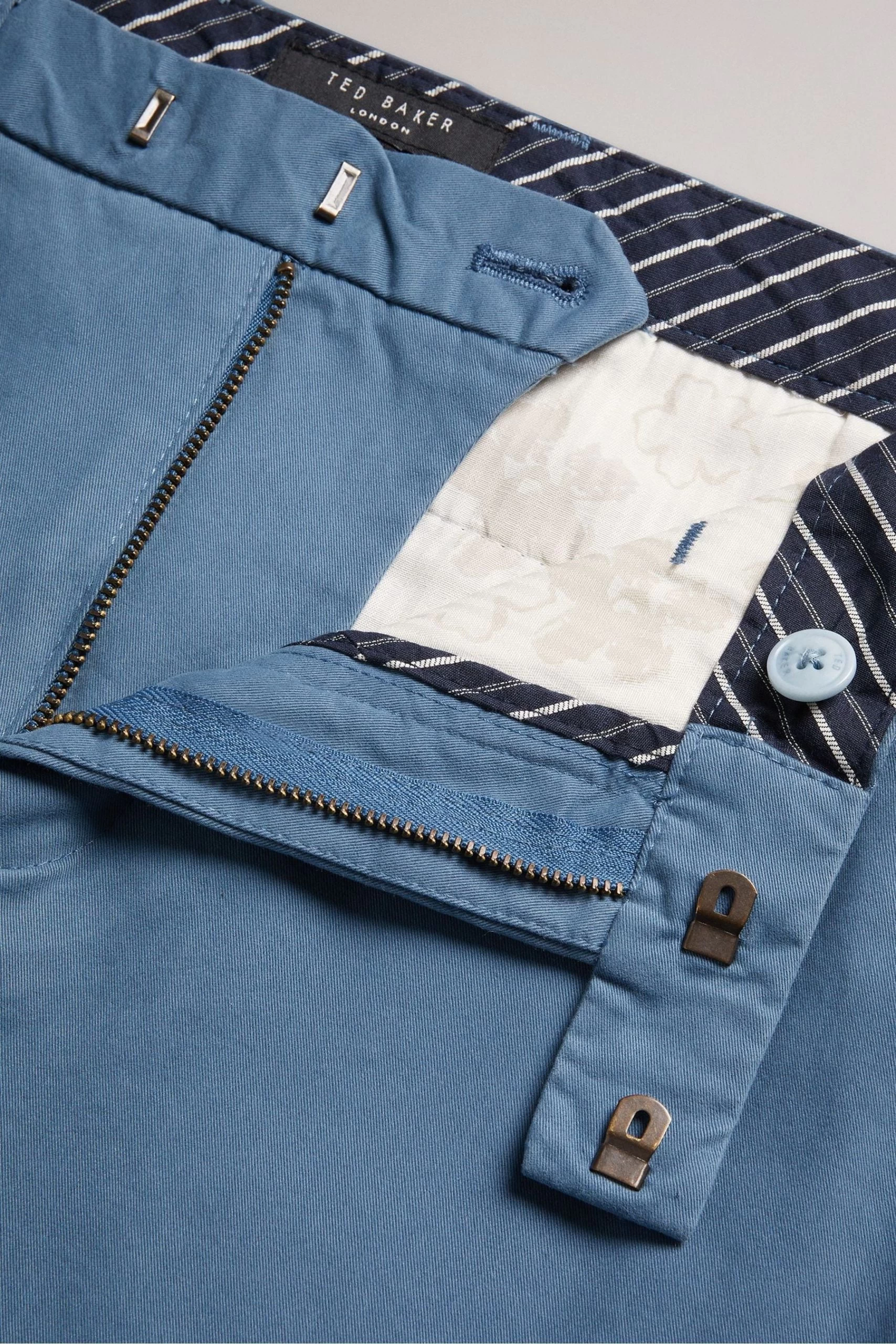 Ted Baker Sky Blue Genay Irvine Slim Fit Smart Trousers 6 Ted Baker Sky Blue Genay Irvine Slim Fit Smart Trousers - Image 4