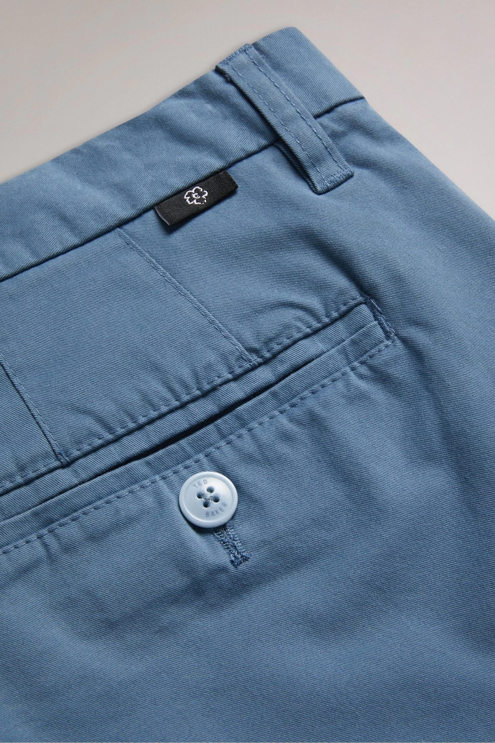 Ted Baker Sky Blue Genay Irvine Slim Fit Smart Trousers 7 Ted Baker Sky Blue Genay Irvine Slim Fit Smart Trousers - Image 5