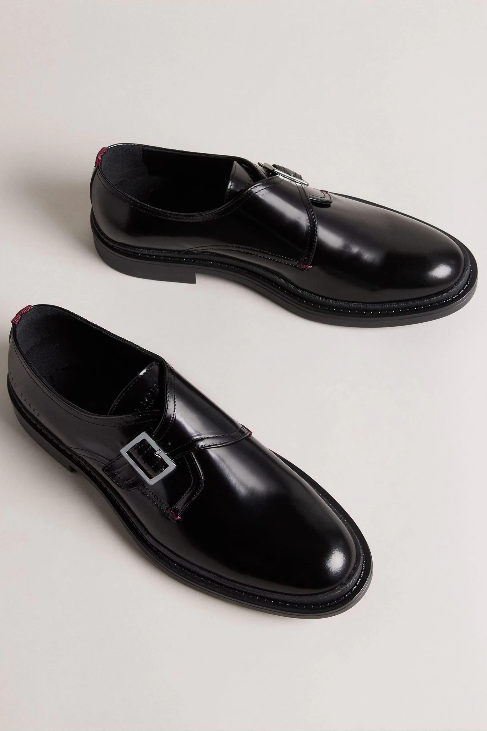 Ted Baker Elvan Black Leather Monk Shoes 4 Ted Baker Elvan Black Leather Monk Shoes - Image 2