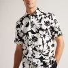 Ted Baker Yellow Altun Short Sleeves Floral Print Shirt 1 Ted Baker Yellow Altun Short Sleeves Floral Print Shirt -Ted Baker Shop D81732s