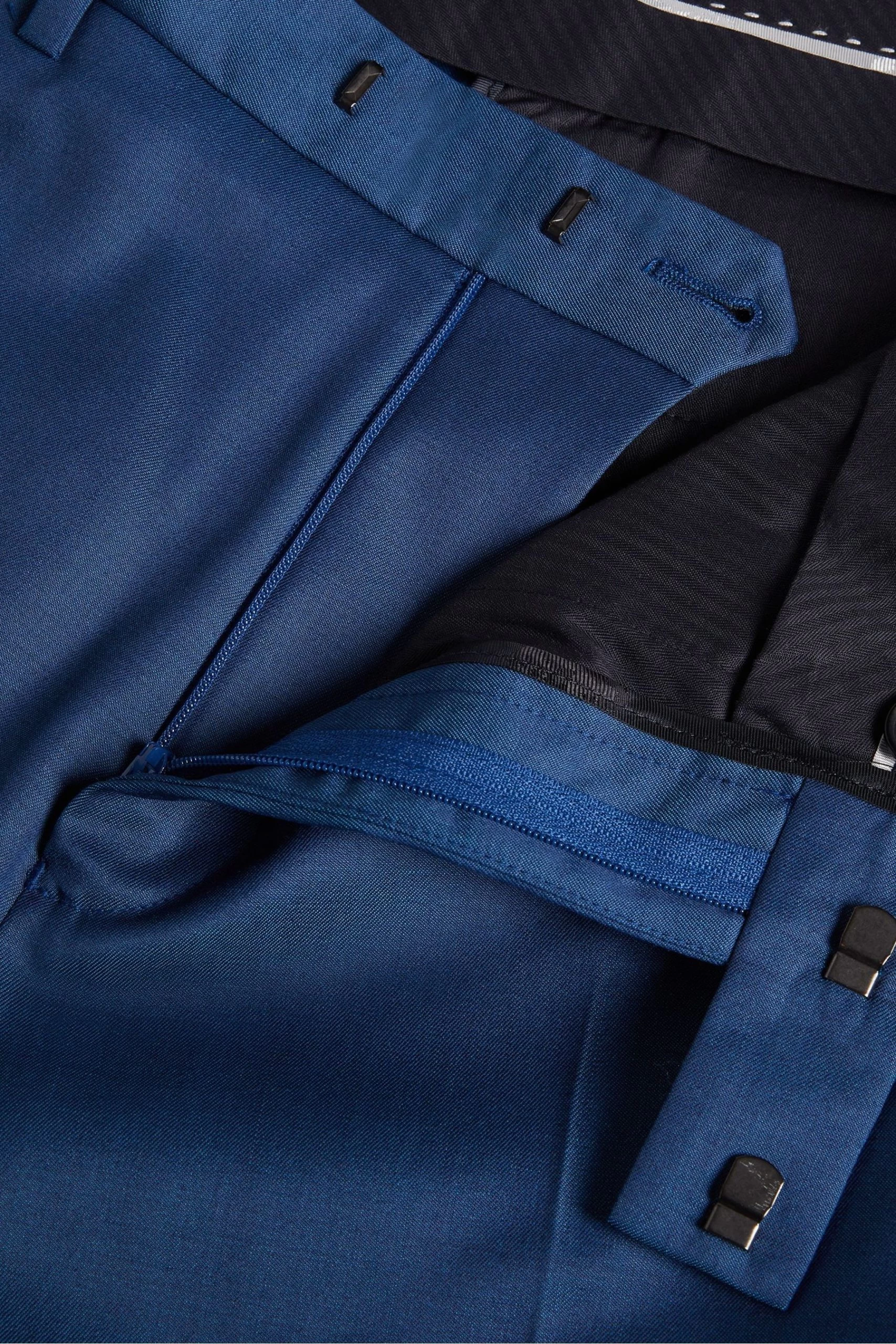 Ted Baker Blue Atlowt Slim Fit Tapered Leg Trousers 6 Ted Baker Blue Atlowt Slim Fit Tapered Leg Trousers - Image 4