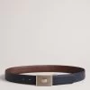 Ted Baker Navy Blue Aydon Buckle Belt -Ted Baker Shop D81741s