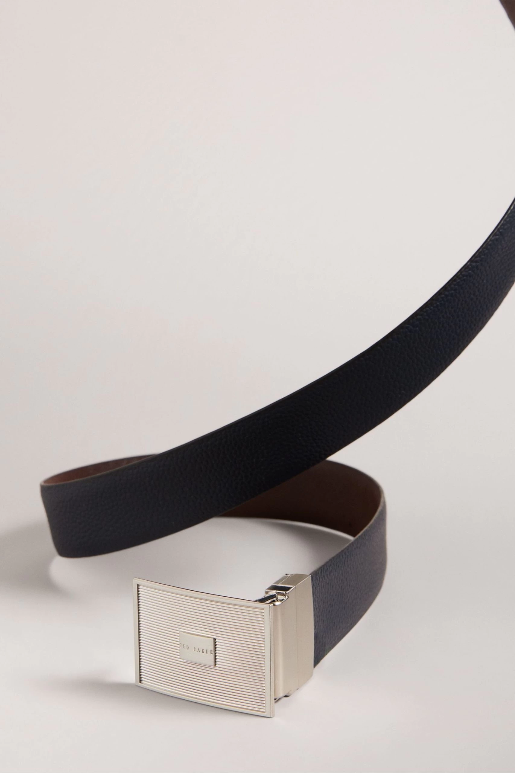 Ted Baker Navy Blue Aydon Buckle Belt 4 Ted Baker Navy Blue Aydon Buckle Belt - Image 2