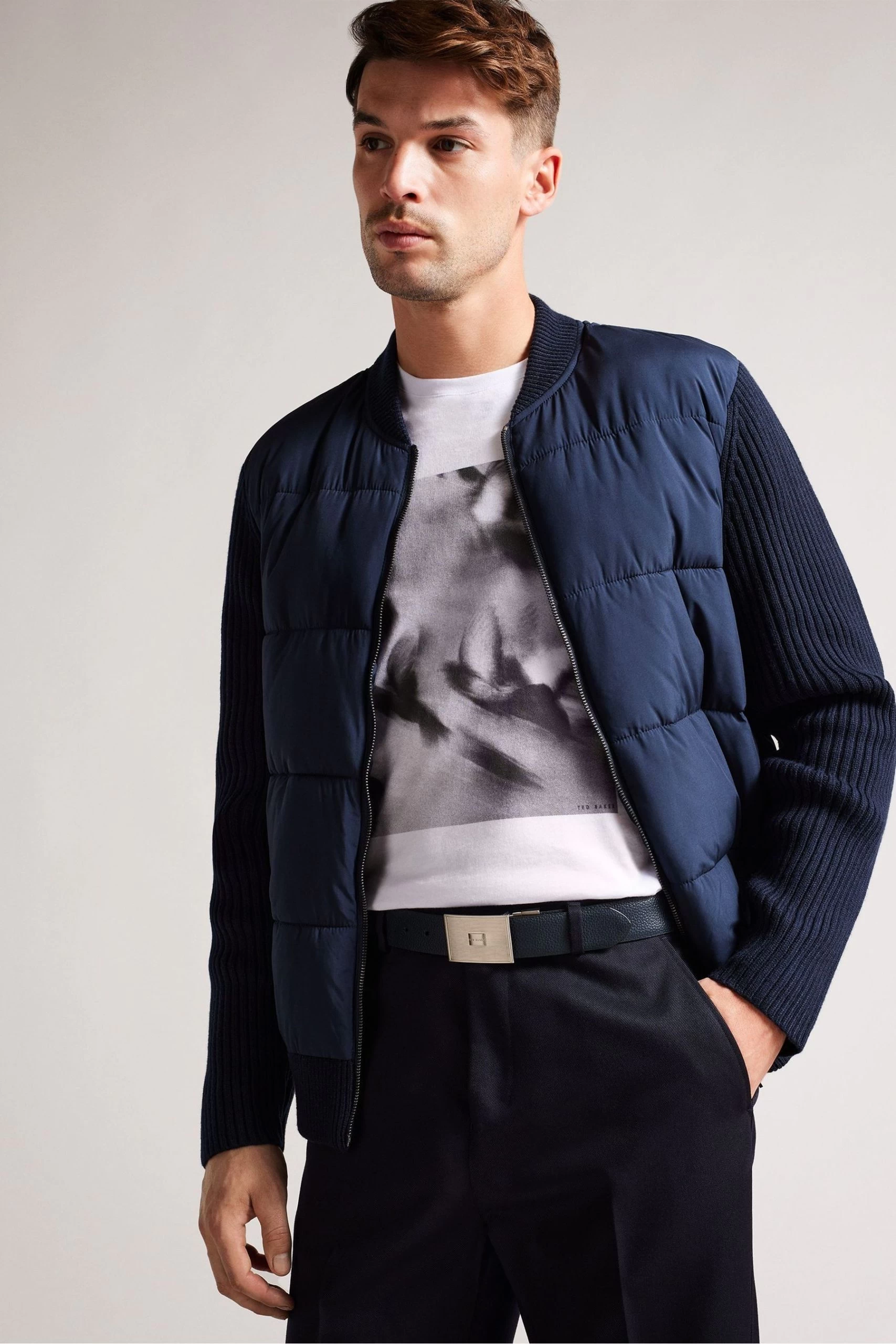 Ted Baker Navy Blue Aydon Buckle Belt 6 Ted Baker Navy Blue Aydon Buckle Belt - Image 4