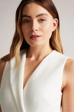 Ted Baker Cream Tilolah Seam Detail Bodycon Dress -Ted Baker Shop D82970s4