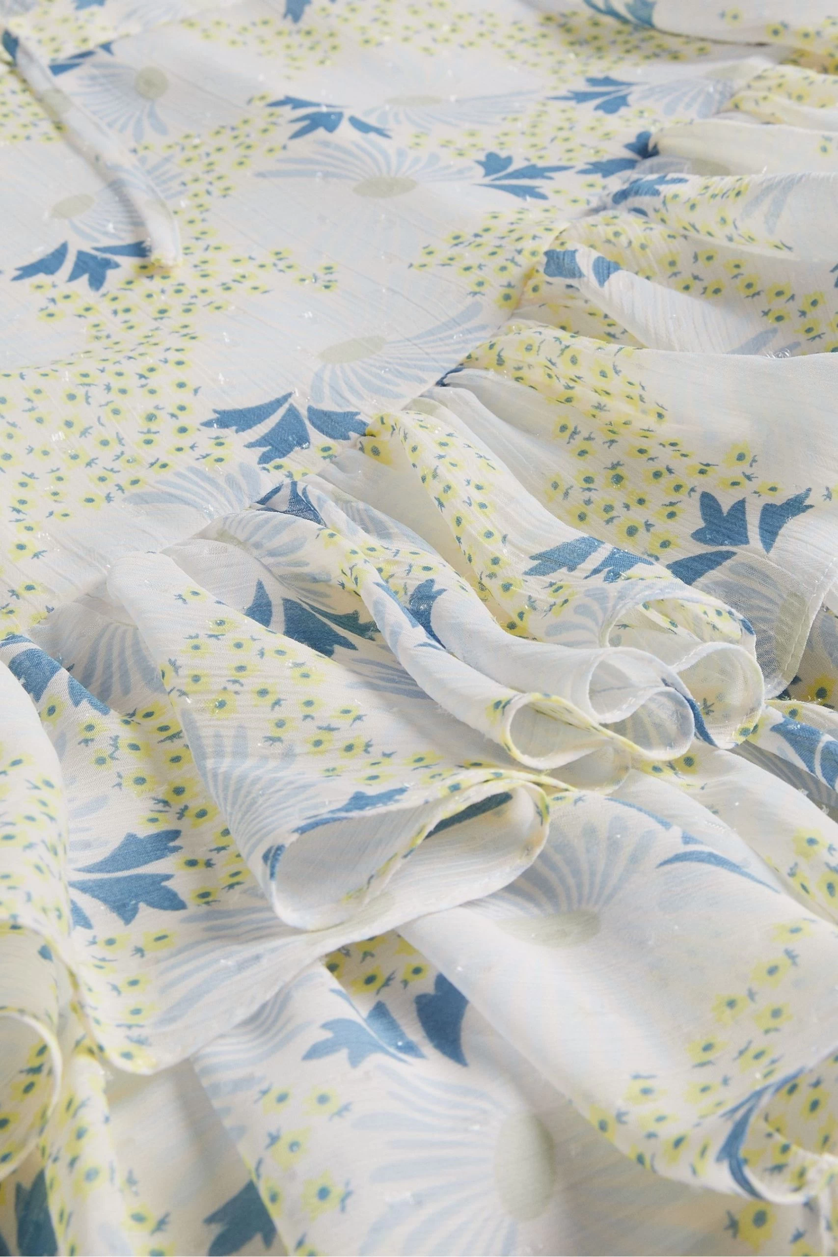 Ted Baker Sky Blue Suziiee Waisted Asymmetric Ruffles Mini Dress 7 Ted Baker Sky Blue Suziiee Waisted Asymmetric Ruffles Mini Dress - Image 5