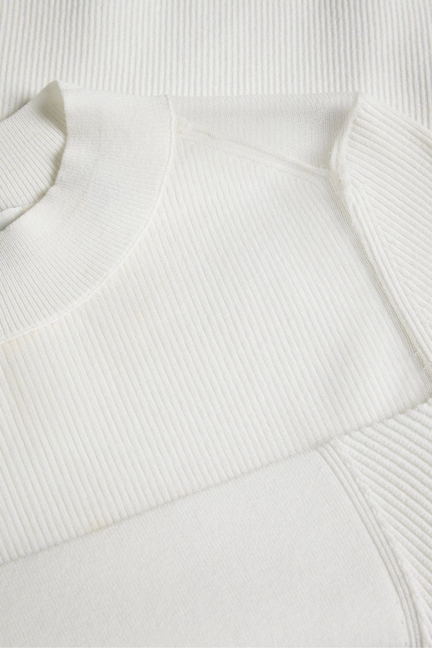 Ted Baker Daviner White Fitted Knit Top 7 Ted Baker Daviner White Fitted Knit Top - Image 5