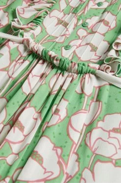 Ted Baker Green Tindraa Sleeveless Frilled Midi Dress 11 Ted Baker Green Tindraa Sleeveless Frilled Midi Dress -Ted Baker Shop D87563s5