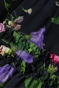 Ted Baker Thieaa Micro Ruffle Tiered Black Midaxi Skirt 11 Ted Baker Thieaa Micro Ruffle Tiered Black Midaxi Skirt -Ted Baker Shop D89300s5