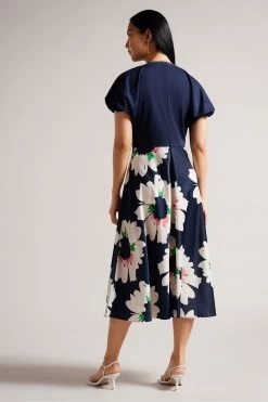 Ted Baker Blue Daysiah Ponte Top With Midi Skirt Dress 9 Ted Baker Blue Daysiah Ponte Top With Midi Skirt Dress -Ted Baker Shop D89301s2
