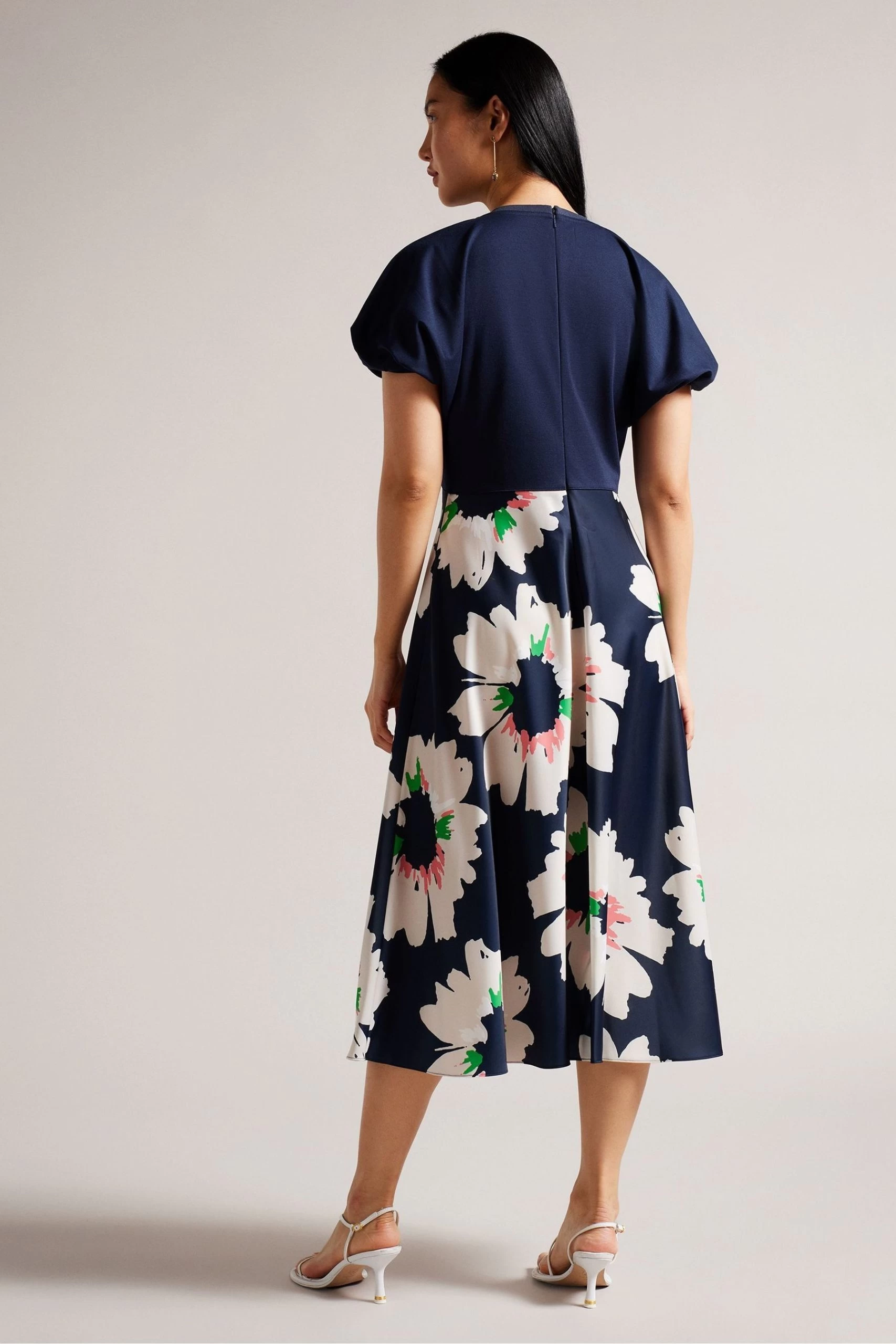 Ted Baker Blue Daysiah Ponte Top With Midi Skirt Dress 4 Ted Baker Blue Daysiah Ponte Top With Midi Skirt Dress - Image 2