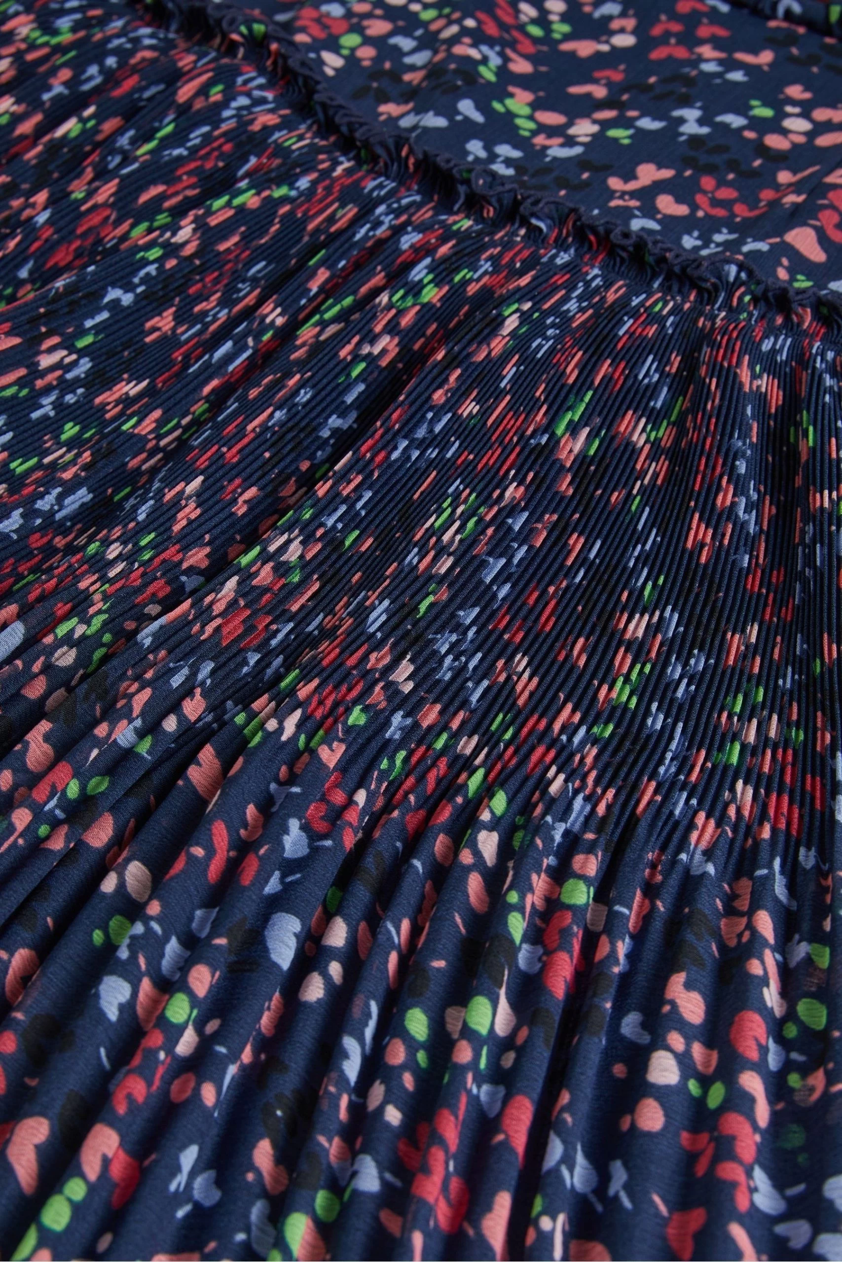 Ted Baker Blue Coraal Dk-Navy Waisted Sleeveless Midi Dress 7 Ted Baker Blue Coraal Dk-Navy Waisted Sleeveless Midi Dress - Image 5