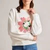 Ted Baker Marene Printed White Sweatshirt 2 Ted Baker Marene Printed White Sweatshirt -Ted Baker Shop D89314s