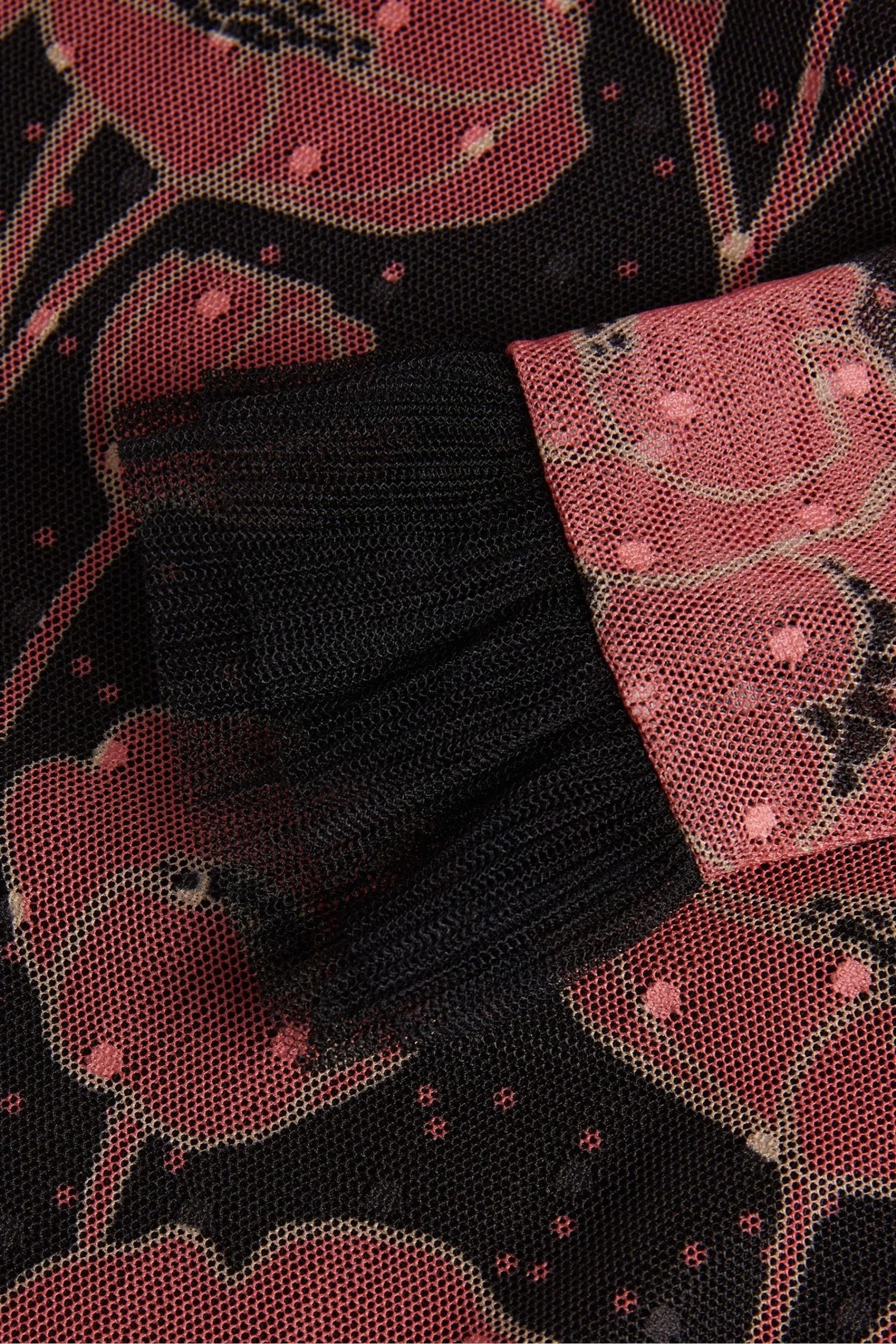 Ted Baker Maggann Black Long Sleeved Top With Neck Frills 7 Ted Baker Maggann Black Long Sleeved Top With Neck Frills - Image 5