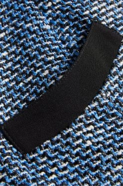 Ted Baker Diniiad Blue Boucle Fitted Midi Dress -Ted Baker Shop D89326s5