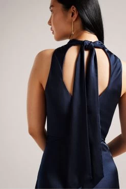 Ted Baker Blue Lilymay Dk Cowl Neck Bias Cut Midi Dress 7 Ted Baker Blue Lilymay Dk Cowl Neck Bias Cut Midi Dress -Ted Baker Shop D89328s2