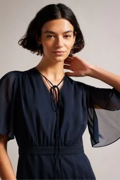 Ted Baker Blue Giggie Fit And Flare Tiered Mini Dress 10 Ted Baker Blue Giggie Fit And Flare Tiered Mini Dress -Ted Baker Shop D89333s4