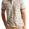 Ted Baker Plasta Natural Short Sleeved Regular Fit Floral Polo Shirt 2 Ted Baker Plasta Natural Short Sleeved Regular Fit Floral Polo Shirt -Ted Baker Shop D90600s