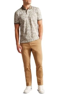 Ted Baker Plasta Natural Short Sleeved Regular Fit Floral Polo Shirt 8 Ted Baker Plasta Natural Short Sleeved Regular Fit Floral Polo Shirt -Ted Baker Shop D90600s3