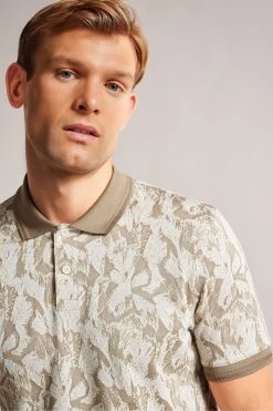 Ted Baker Plasta Natural Short Sleeved Regular Fit Floral Polo Shirt 9 Ted Baker Plasta Natural Short Sleeved Regular Fit Floral Polo Shirt -Ted Baker Shop D90600s4